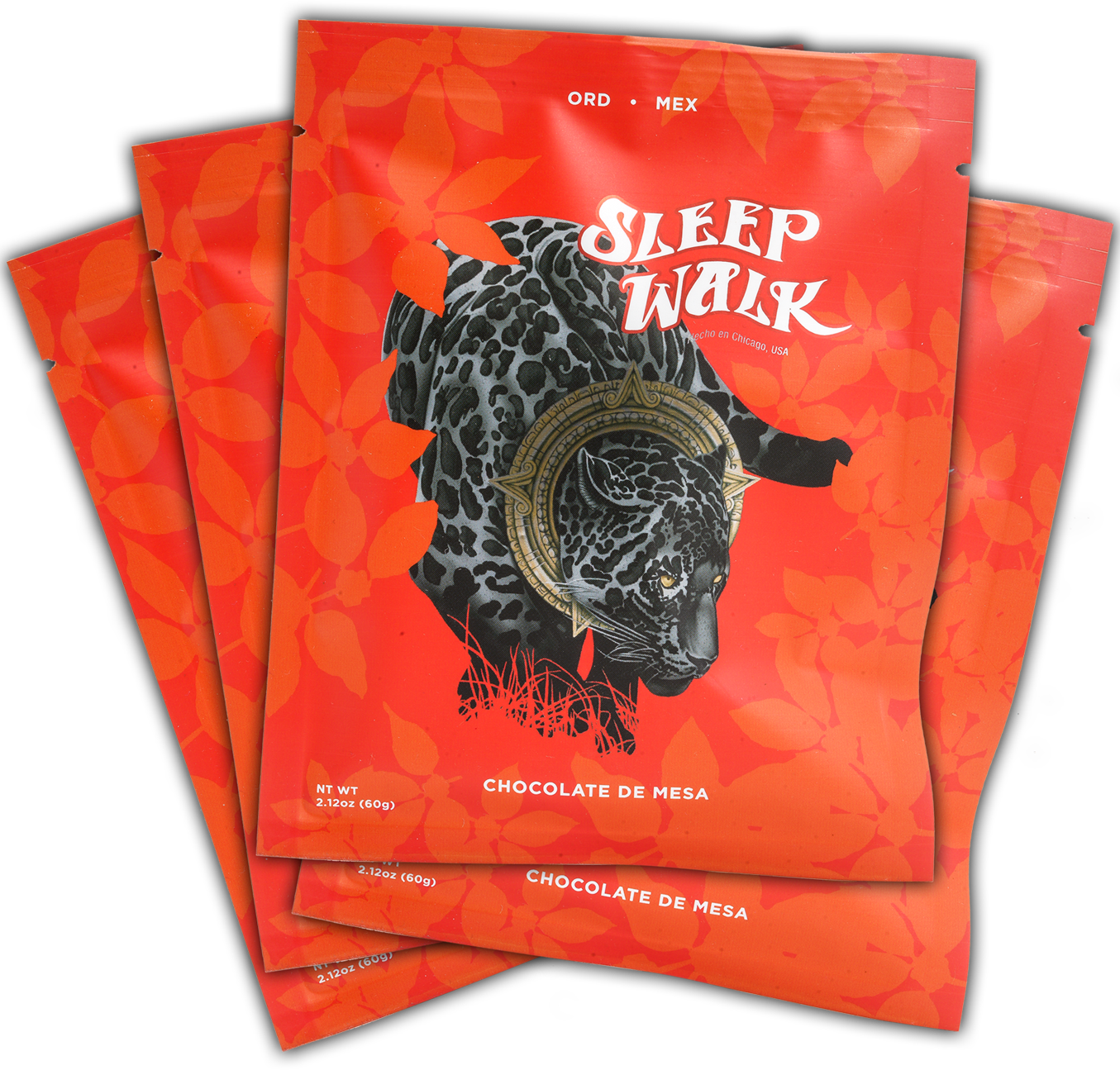 Sleep walk Jaguar red packaging